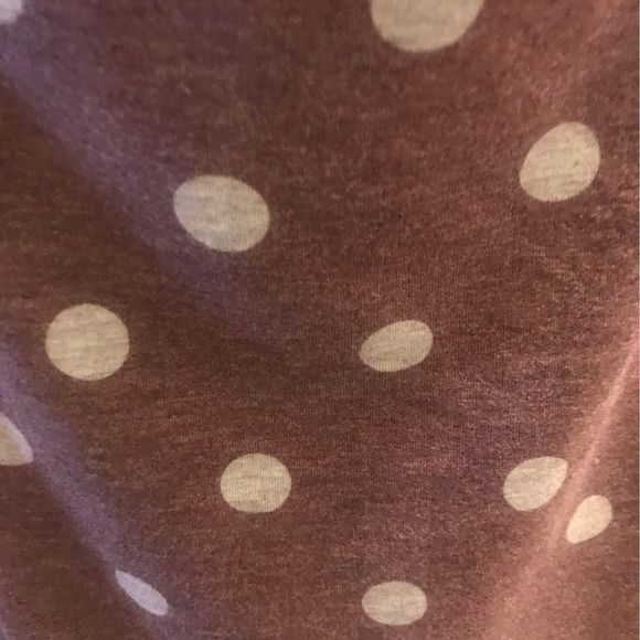 Women’s Plus Size 3x Blouse Polka Dot Mauve Gray Very Soft Material - Picture 2 of 5